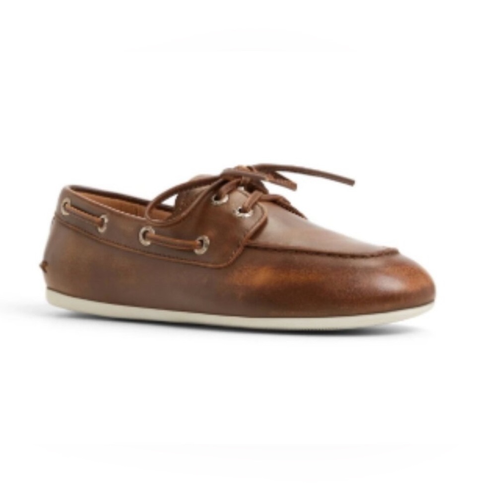 DEAL + discounted ship Women’s Brown Sperry Leather Slim  Boat Shoes size 7 TTS